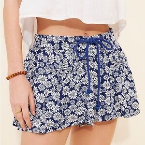 Free People Offbeat Printed Pull on Shorts